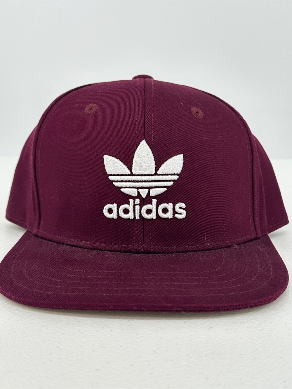 Adidas Maroon Trefoil Snapback Hat
